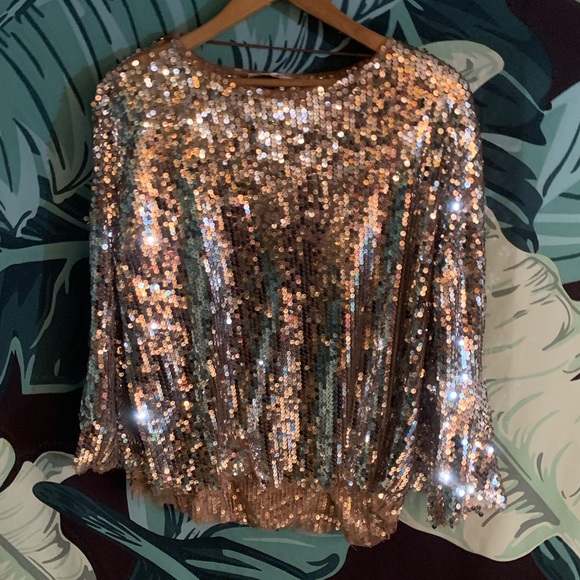 witchery sequin top